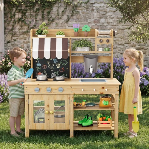 Kids wooden outdoor mud - wooden,
