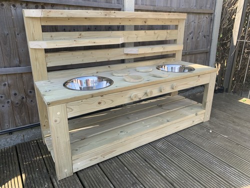 Handmade wooden mud kitchen - handmade,