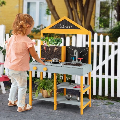 Kids mud kitchen outdoor - mud,