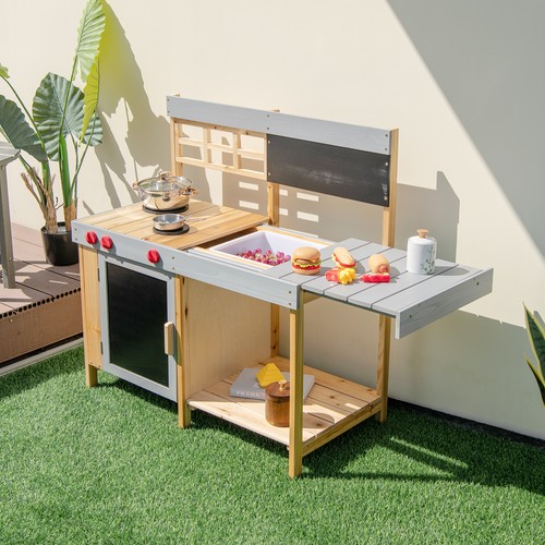 Outdoor kid mud - kitchen, set