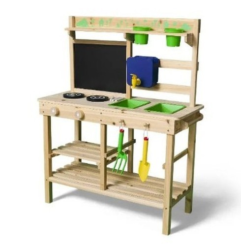 Lupilu fsc wooden mud kitchen - wooden,