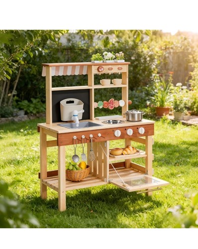 Wooden mud kitchen - for, kids