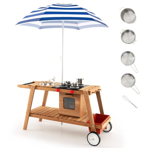 Wooden mud kitchen outdoor - mud,