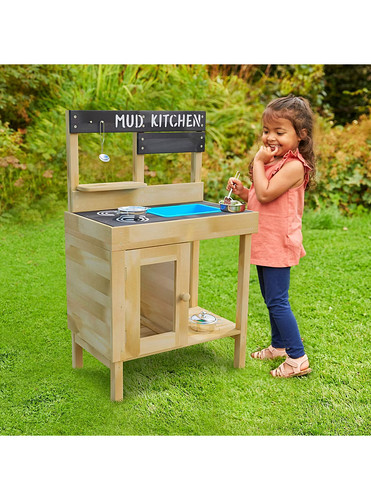 Junior wooden mud kitchen kids - wooden,