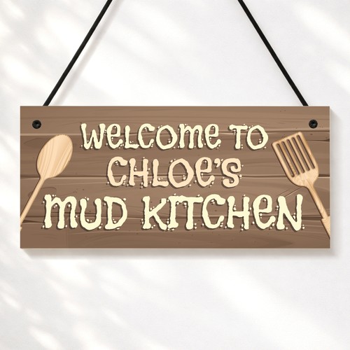 Personalised mud kitchen - personalised,