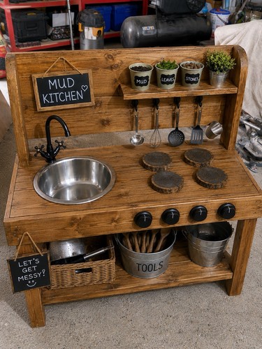 Handmade kids wooden mud - handmade,