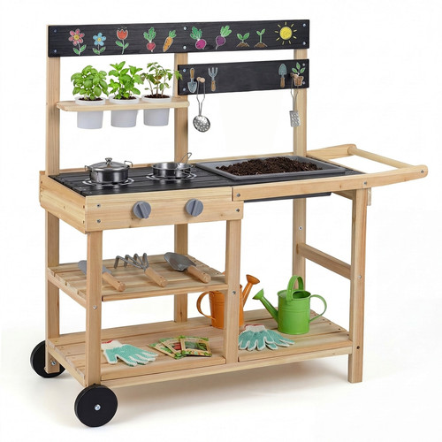 Kids mud kitchen wooden - kids,