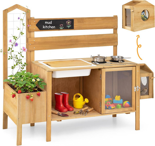 Mud kitchen outdoor kids play - outdoor,
