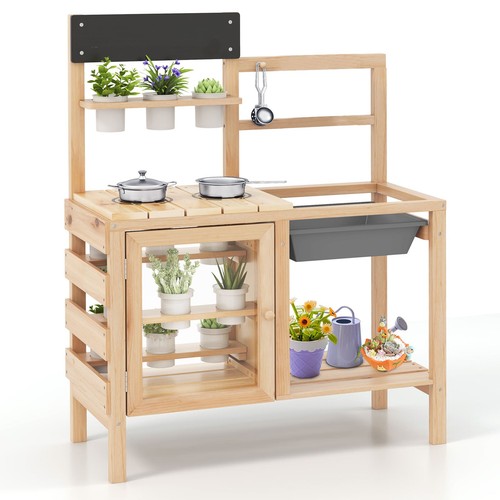 Mud kitchen for kids outdoor - mud,
